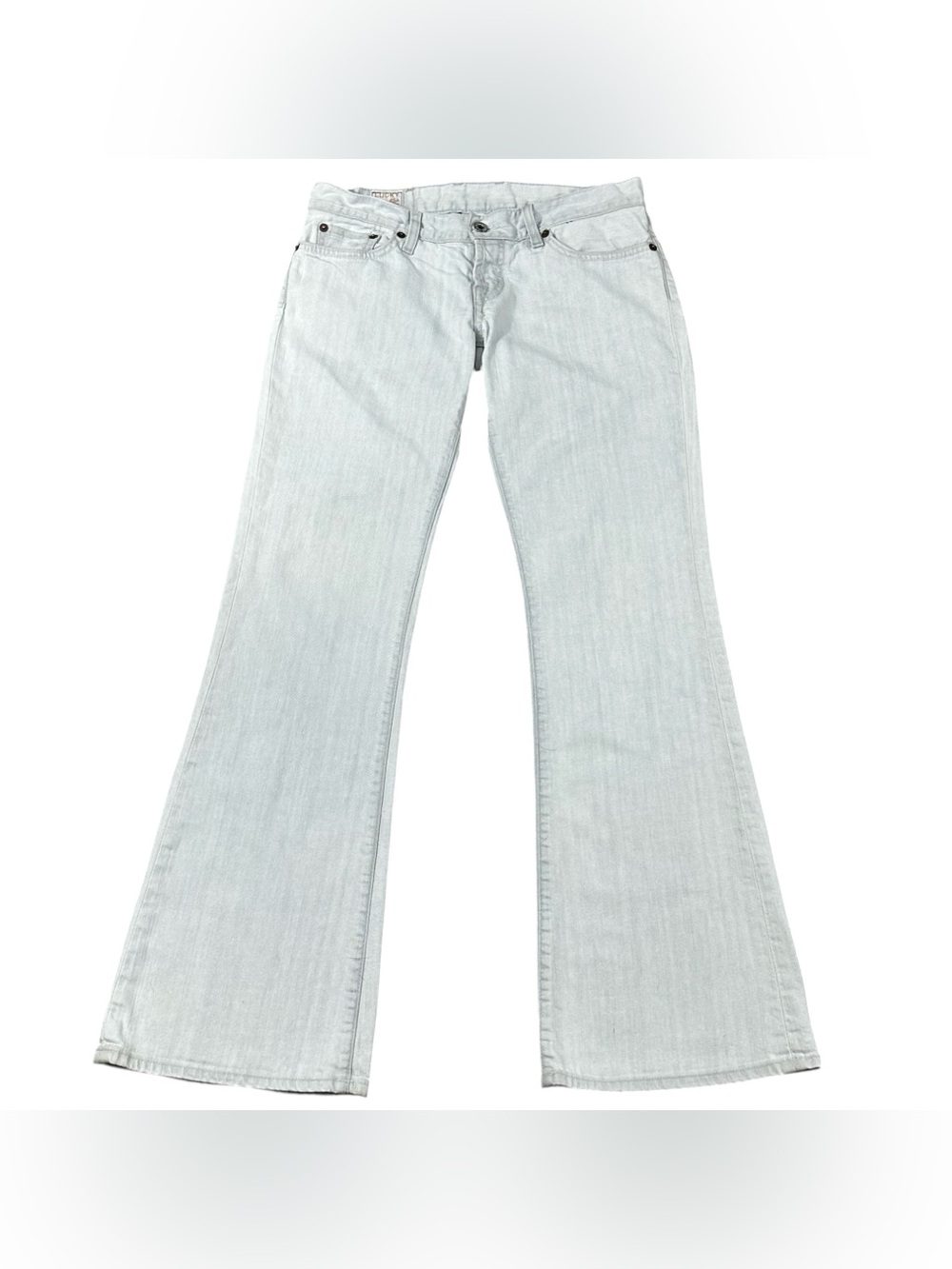 Lucky Brand Lil Maggie Jeans Womens 6/28 Made in USA Low Rise Flare Light Wash